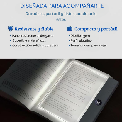 Luz LED inteligente para libros de lectura